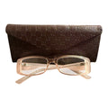 Authentic Vintage Gucci Rose/Pink Acetate Frame & Dark brown Gucci Case 2000’s/ Y2K aesthetic.