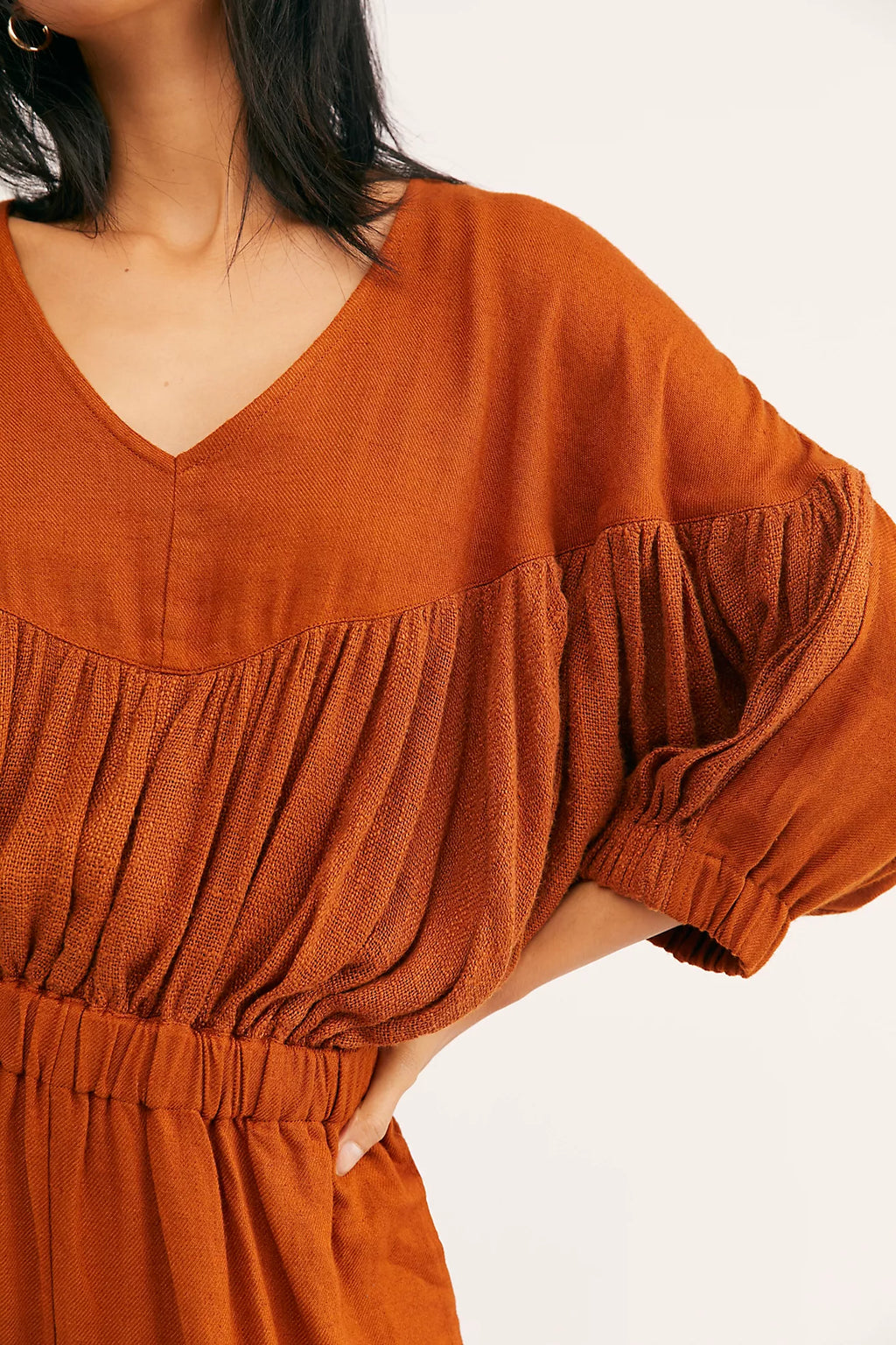 Womens Free People Jumpsuit W/ Dolman Sleeve Size L