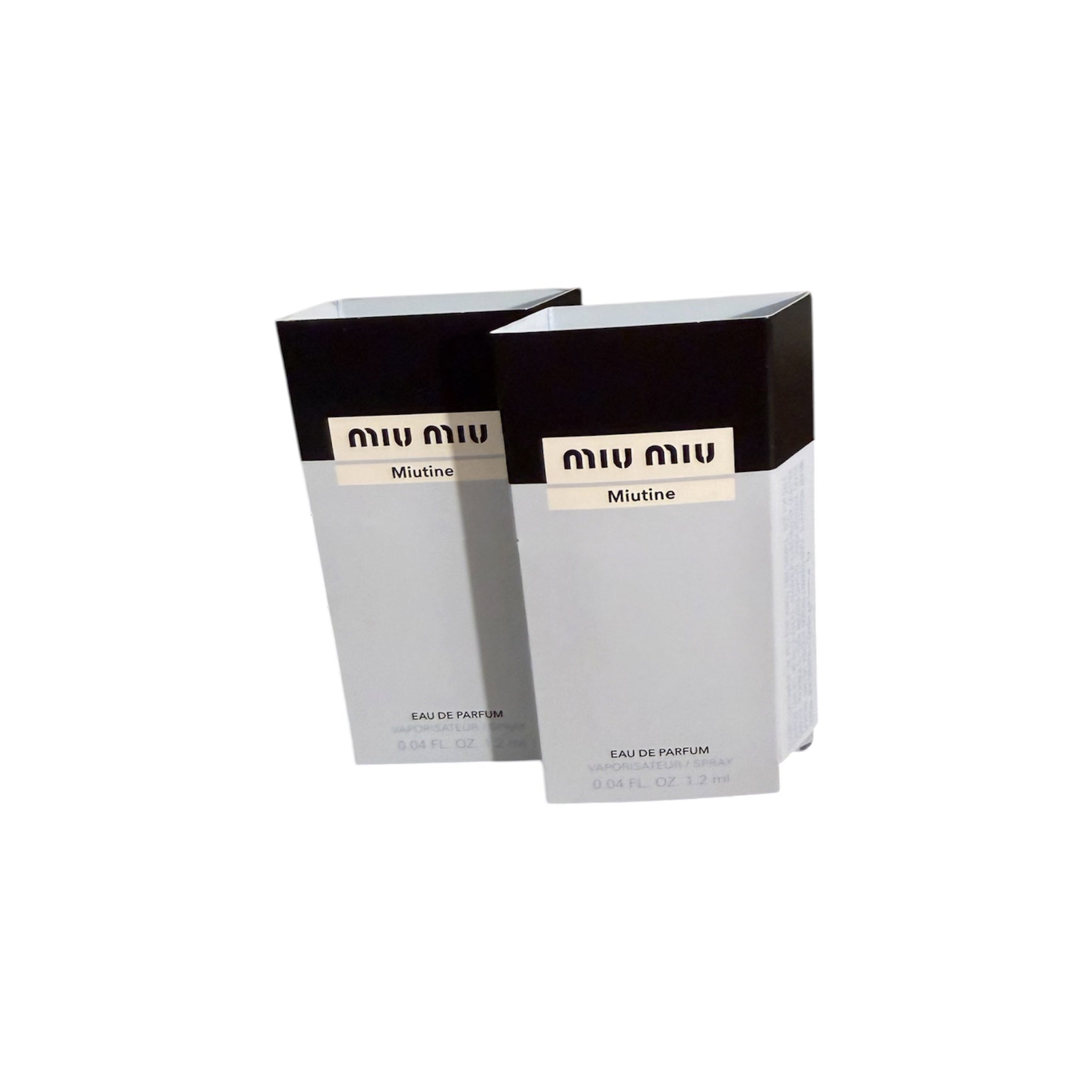 MIU MIU MIUTINE Eau De Perfume 1.2ml/ .04fl oz SET OF 2