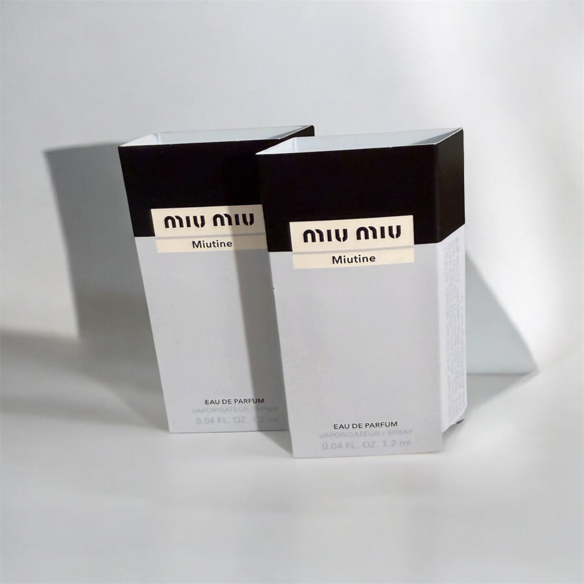 MIU MIU MIUTINE Eau De Perfume 1.2ml/ .04fl oz SET OF 2