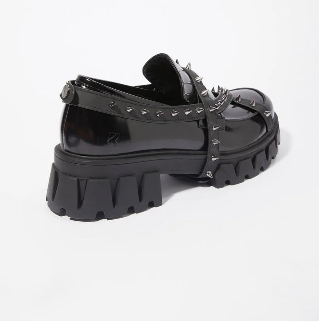 Koi Footwear Spiked Platform Shoes Black Womens 10