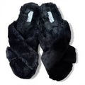 Jessica Simpson Plush Cross Band Platform Slide Slippers Size 10