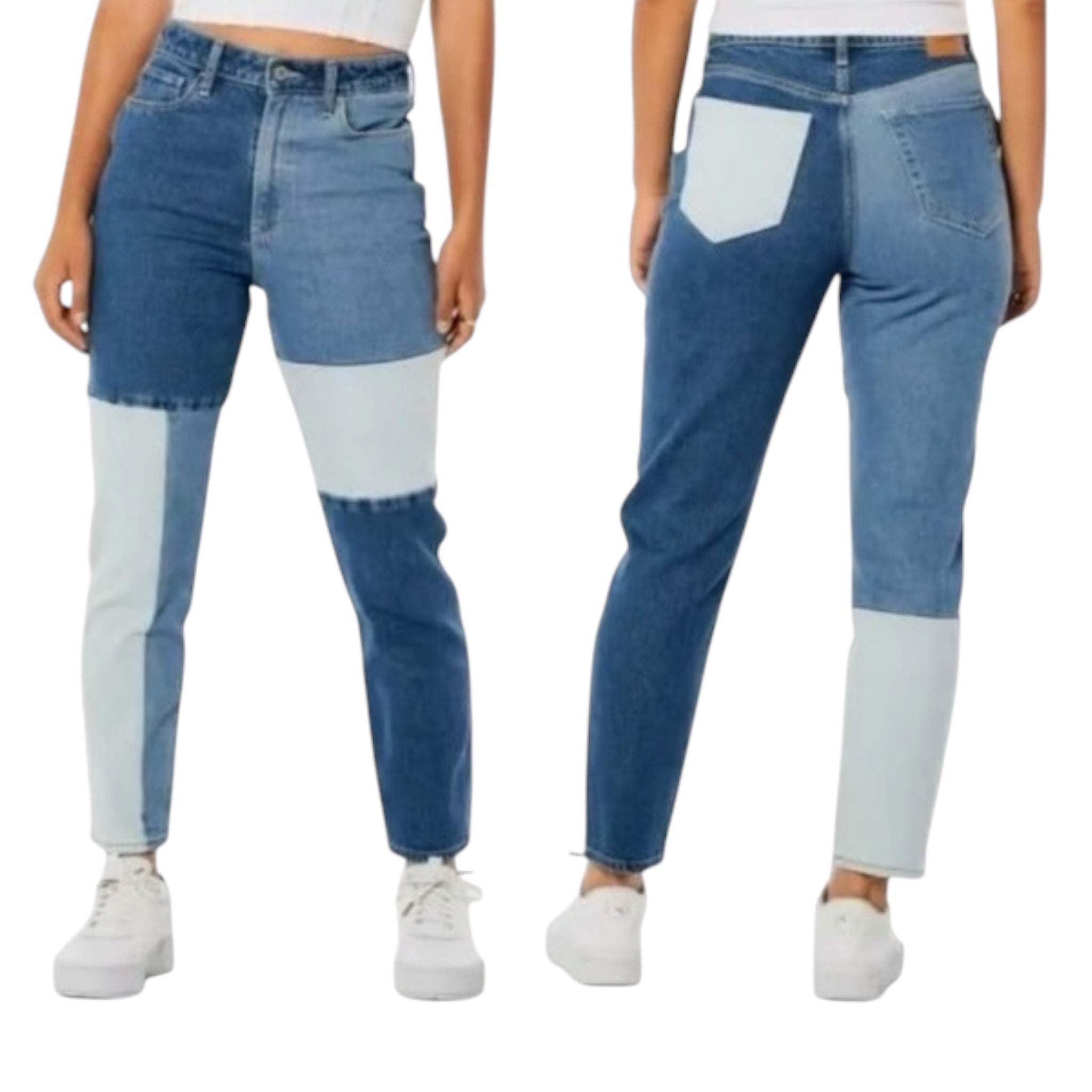 Hollister Ultra High Rise Patchwork Jeans Size W25 L27