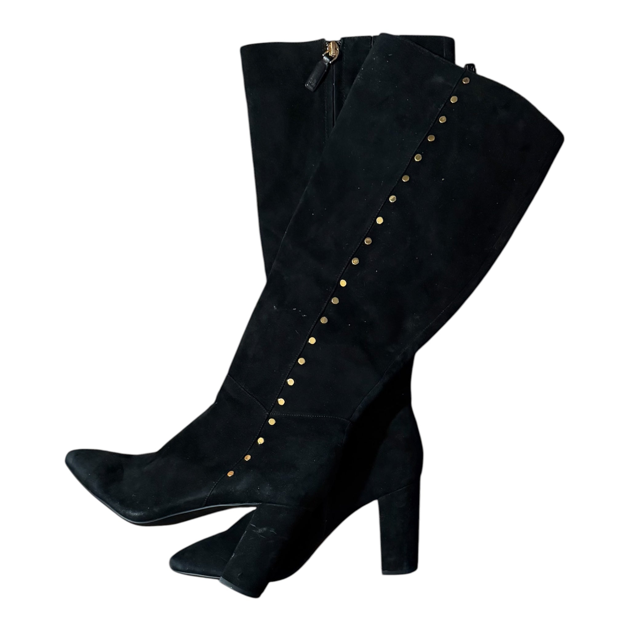 Ralph Lauren Black Atherton Dress Boots Size 10