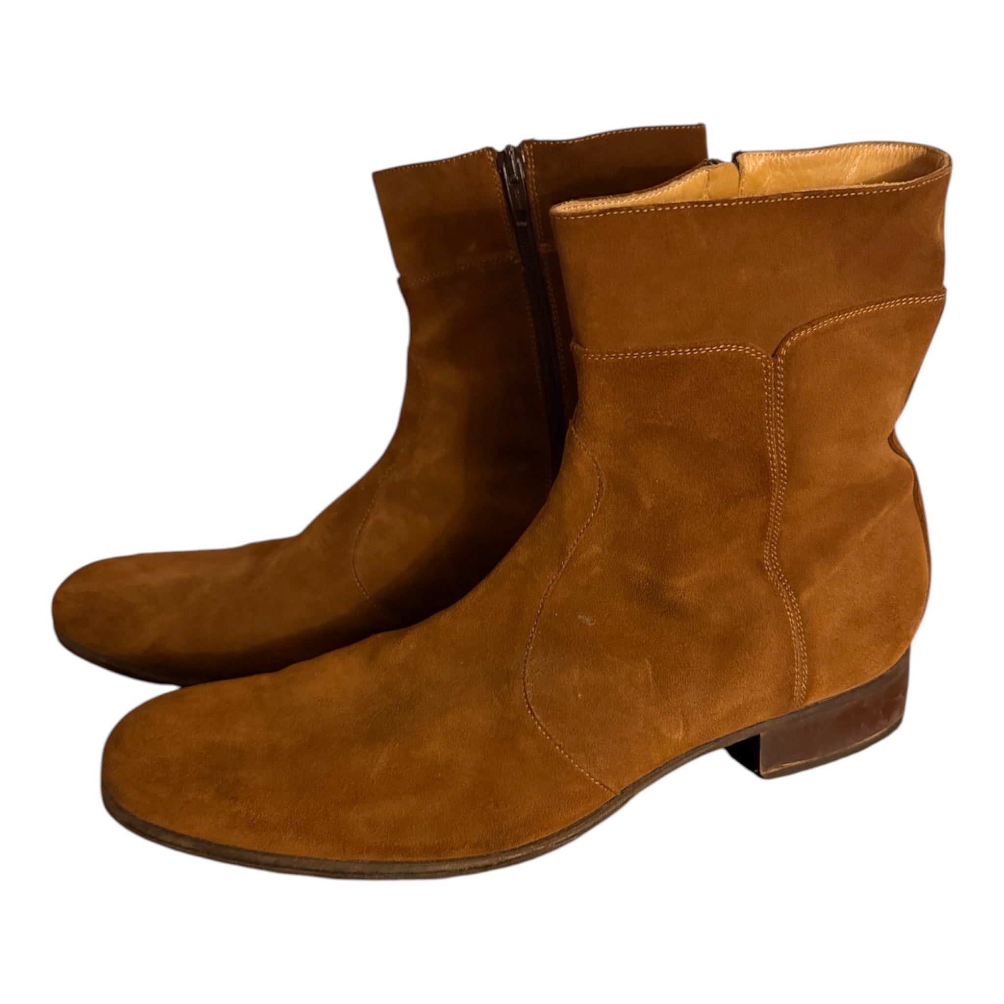 Men’s Jean Michel Brown Suede Boots Size 12
